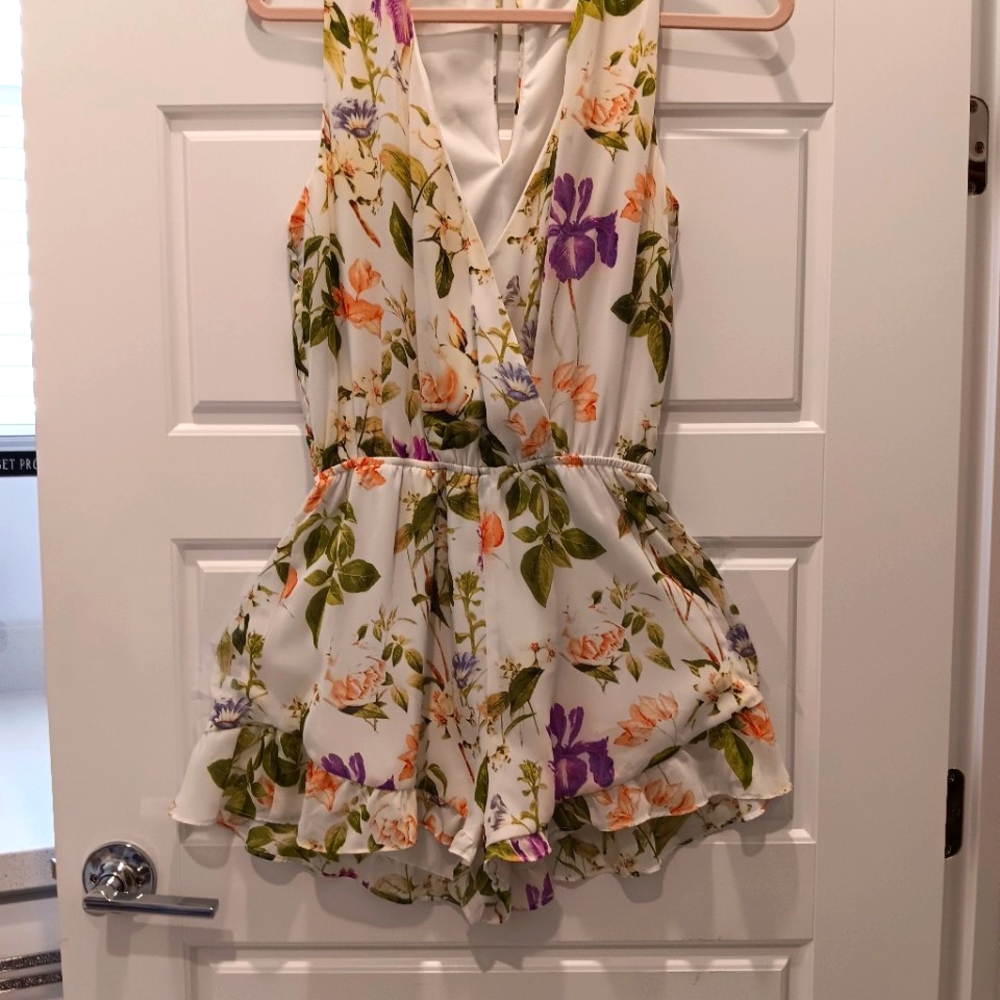 Mumu   floral  romper